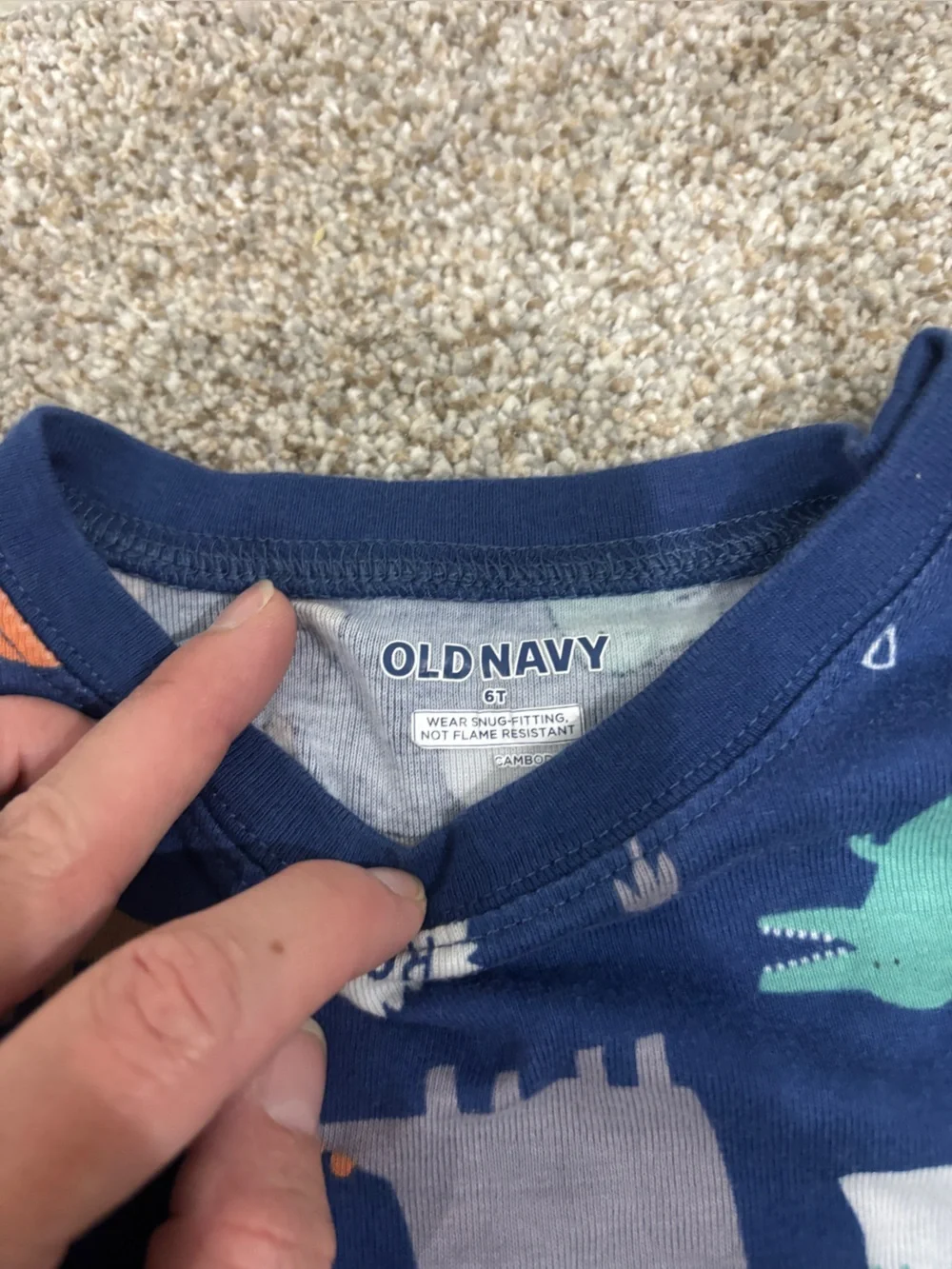 Lot of boy long sleeve pajama sets size 6/6T dinosaur  pajamas Old Navy pajamas